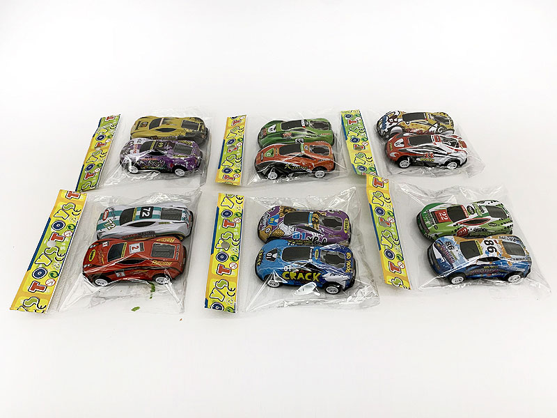 1:64 Die Cast Racing Car Pull Back(2in1) toys
