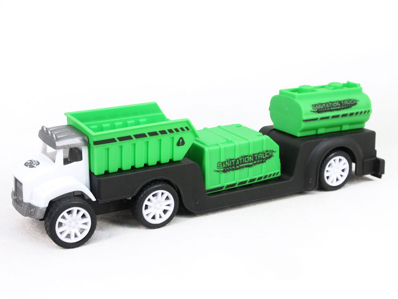 Pull Back Sanitation Truck toys