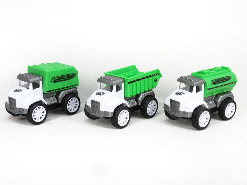 Pull Back Sanitation Truck(3S) toys
