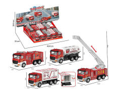 Die Cast Fire Engine Pull Back(10in1)