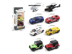 1:56 Die Cast Car Pull Back(3in1)