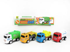 Pull Back Sanitation Car(4in1) toys