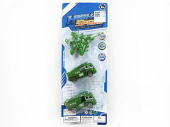 Pull Back Missile Car & Pull Back Airplane(3in1)