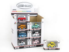 Die Cast Car Pull Back(24in1)