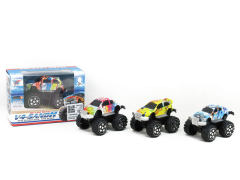 1:43 Die Cast Cross-country Car Pull Back(4S4C)