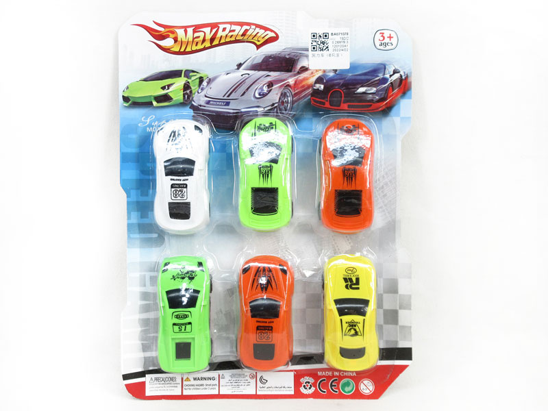 Pull Back Car(6in1) toys