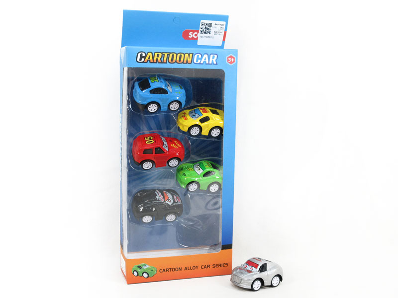 Die Cast Racing Car Set Pull Back(6in1) toys