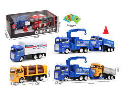 Die Cast Truck Set Pull Back(3S)