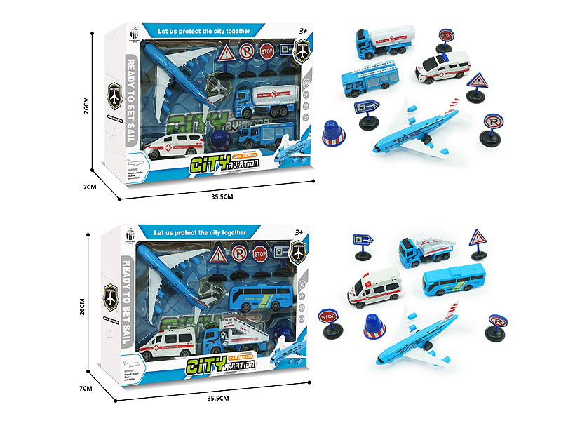 Pull Back Airplane Set(2S) toys