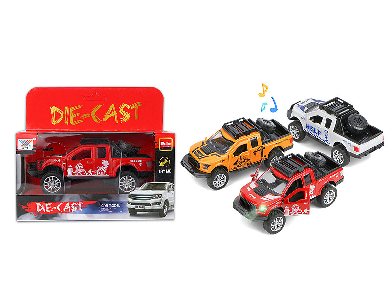 1:32 Die Cast Car Pull Back W/L_M(3S3C) toys