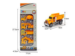 Die Cast Construction Truck Pull Back(4in1)