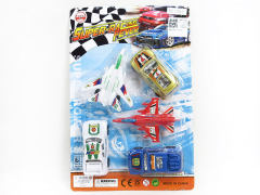 Pull Back Car & Pull Back Airplane(5in1)