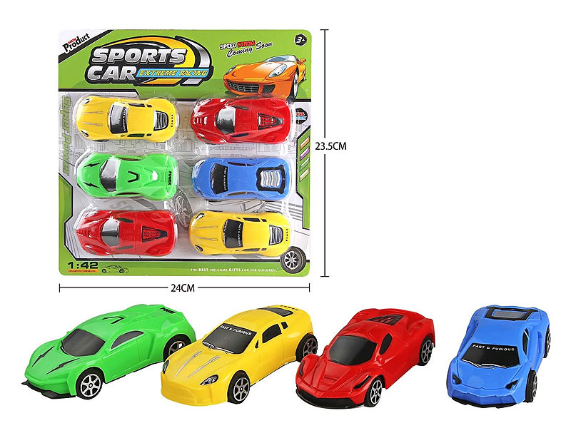 Pull Back Car(6in1) toys