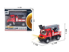 1:64 Die Cast Fire Engine Pull Back