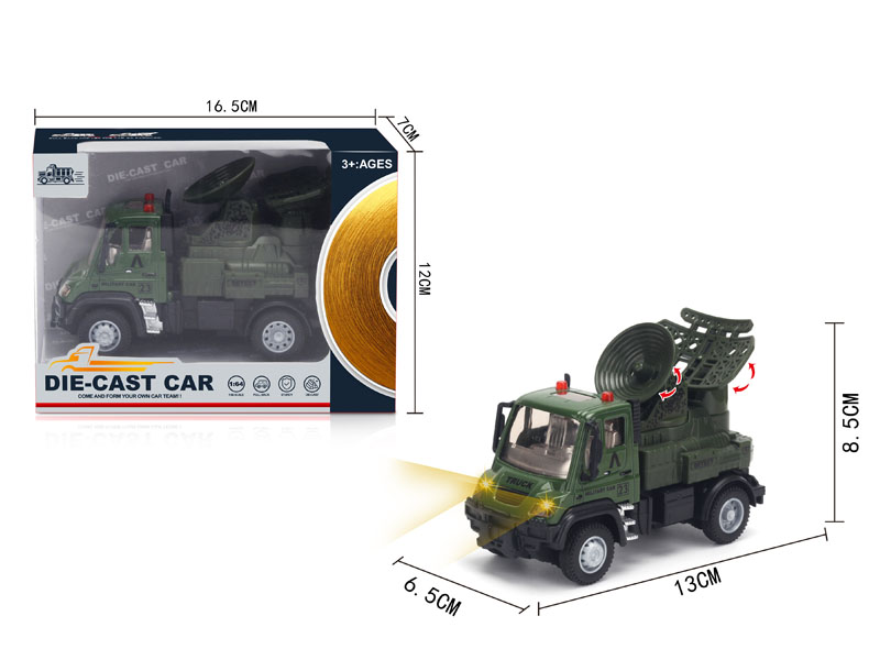 1:64 Die Cast Radar Car Pull Back toys