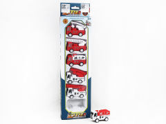 Pull Back Fire Engine(6in1) toys