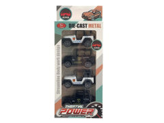 Die Cast Jeep Pull Back(4in1) toys