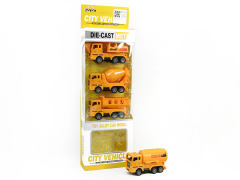 Die Cast Construction Truck Pull Back(4in1)
