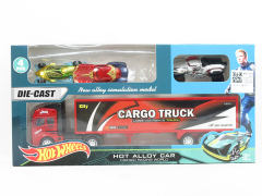 Die Cast Container Pull Back & Die Cast Car Free Wheel toys