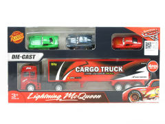 Die Cast Container Pull Back & Die Cast Car Free Wheel