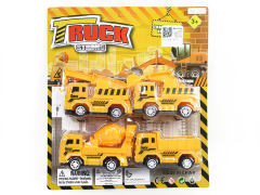 Pull Back Construction Truck(4in1) toys