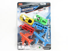 Pull Back Car & Pull Back Airplane & Pull Back Bus(6in1)
