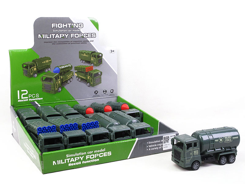 Pull Back Military Car(12in1) toys