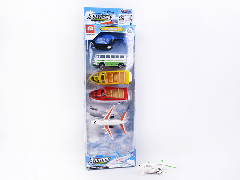 Pull Back Airplane Set(6in1) toys
