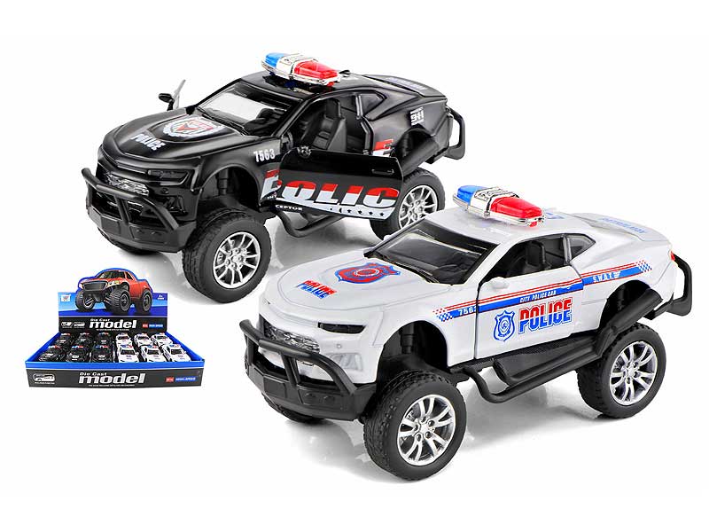 1:32 Die Cast Police Car Set Pull Back(12in1) toys