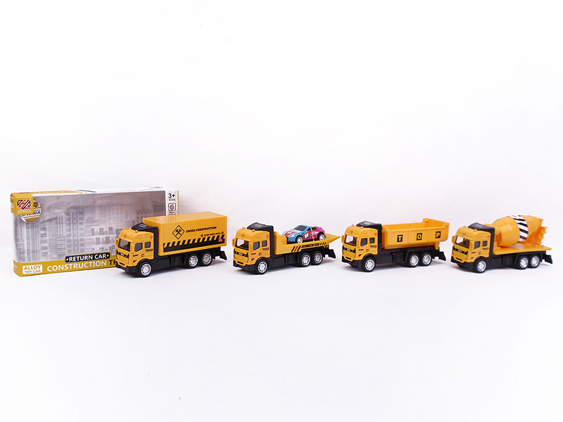 Die Cast Construction Truck Pull Back W/L_S(4S) toys