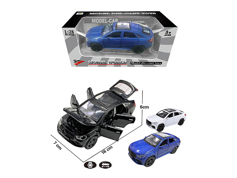 1:28 Die Cast Car Pull Back(3C) toys