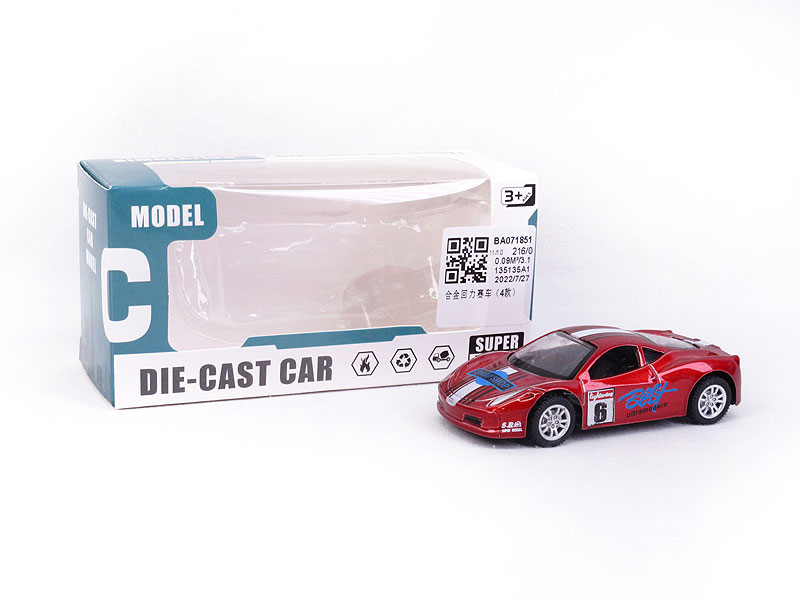 Die Cast Racing Car Pull Back(4S) toys