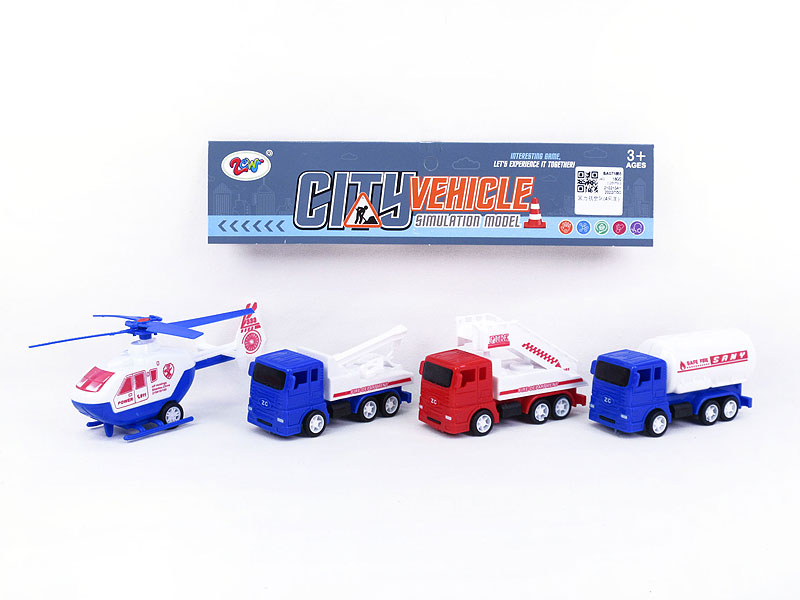 Pull Back Aviation Team(4in1) toys