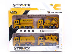 Pull Back Construction Truck(4in1) toys