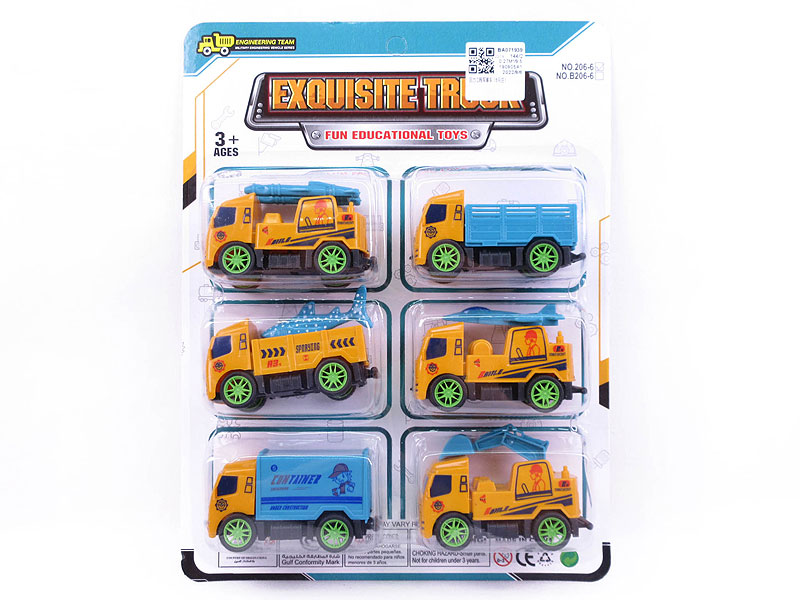 Pull Back Car(6in1) toys