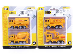 Die Cast Fire Engine Pull Back(2S)