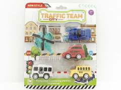 Pull Back Car & Pull Back Airplane(5in1)