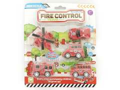 Pull Back Fire Engine & Pull Back Plane(5in1)