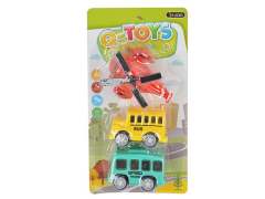 Pull Back Car & Pull Back Airplane(3in1)