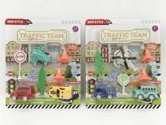 Pull Back Car & Pull Back Airplane(3in1)