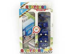 Pull Back Police Car & Pull Back Airplane Set(5in1)