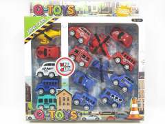 Pull Back Car & Pull Back Airplane Set(15in1)