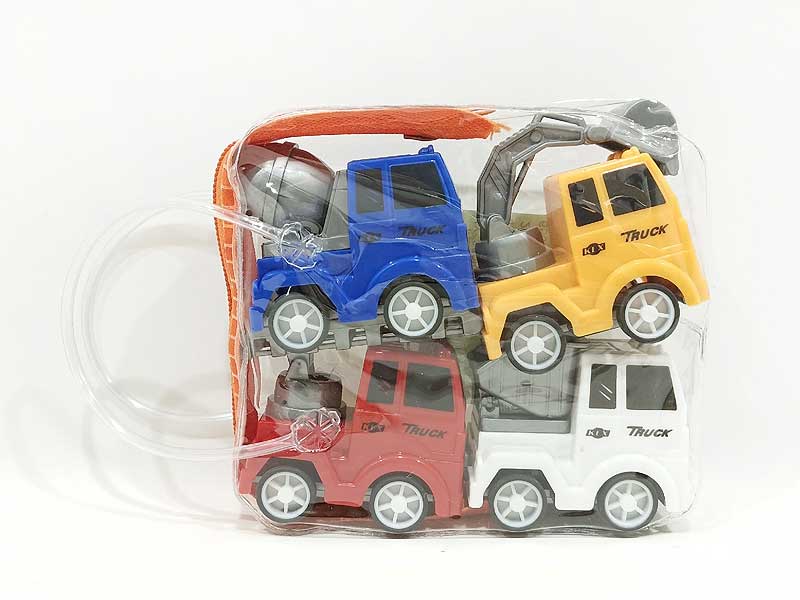 Pull Back Construction Truck(4in1) toys