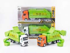 1:32 Die Cast Garbage Truck Pull Back(2C) toys