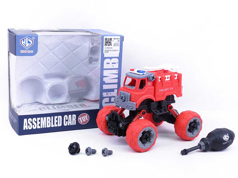 Pull Back Diy Fire Engine(4S) toys