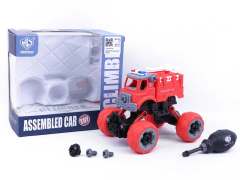 Pull Back Diy Fire Engine(4S)