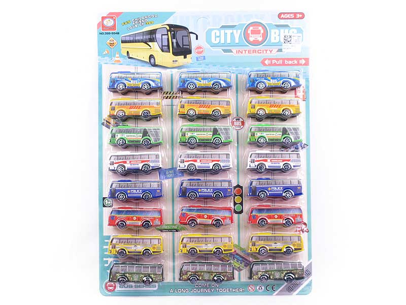 Pull Back Bus(24in1) toys