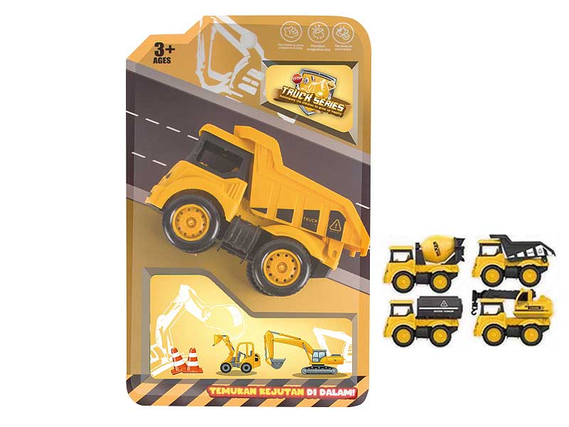 Pull Back Construction Truck toys