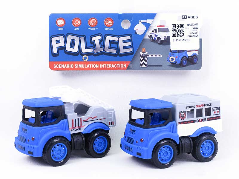 Pull Back Police Car(2in1) toys