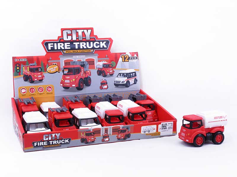 Pull Back Fire Engine(12in1) toys